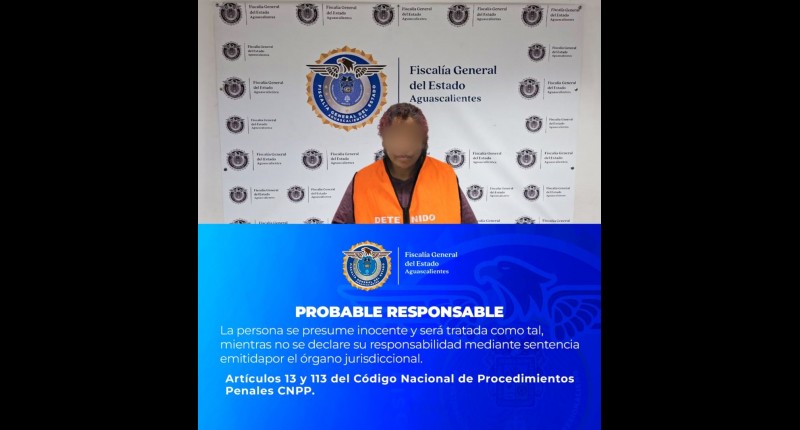 MUJER VINCULADA A PROCESO POR NARCOMENUDEO EN AGUASCALIENTES