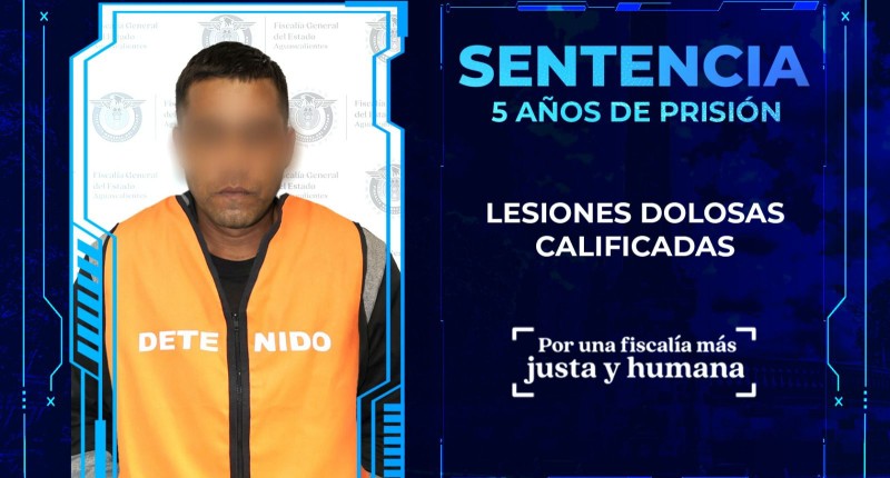 SENTENCIAN A 5 AÑOS DE PRISIÓN A SUJETO QUE DISPARÓ CONTRA UN HOMBRE EN SAN FRANCISCO DE LOS ROMO CAUSÁNDOLE GRAVES LESIONES 