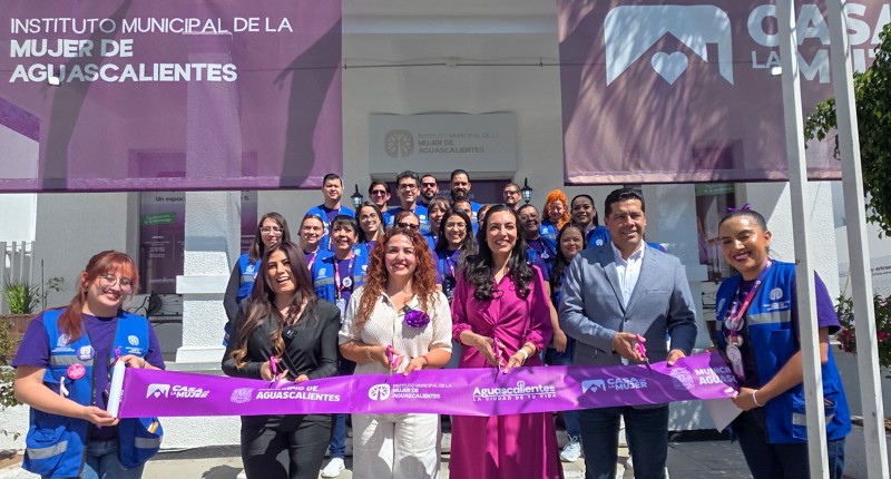 INAUGURA ALCALDE DE AGS, LEO MONTAÑEZ, NUEVA CASA DE LA MUJER EN ZONA CENTRO