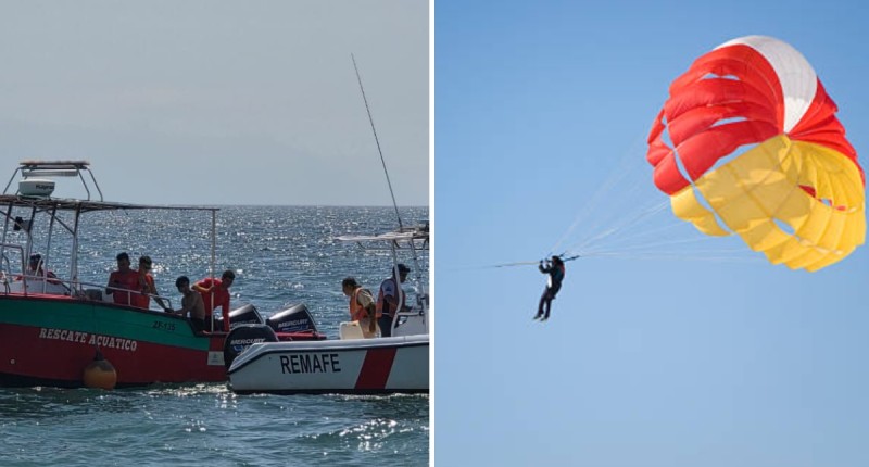 FALLECE JOVEN EN PUERTO VALLARTA AL CAER AL MAR TRAS FALLAR SU PARACAÍDAS