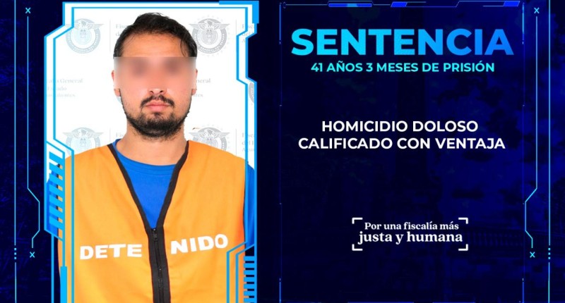41 AÑOS DE PRISIÓN Y 1.6 MILLONES DE PESOS PARA LEONARDO POR MATAR UN COMPAÑERO DE TRABAJO EN UNA PIZZERÍA EN AGS