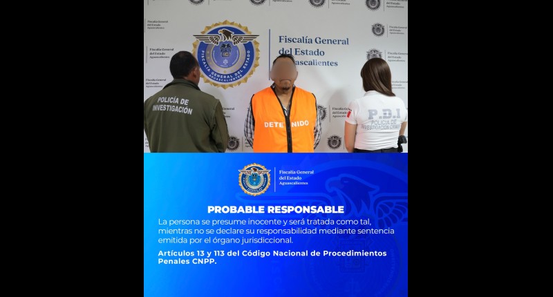 DETIENEN EN AGS A SUJETO BUSCADO EN ZACATECAS QUE OBLIGABA A SU ESPOSA E HIJA A TRABAJAR Y SE QUEDABA CON EL DINERO