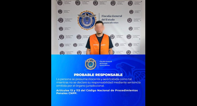 EN AGS VINCULAN A SUJETO QUE SE ROBÓ UNA MOTOCICLETA 