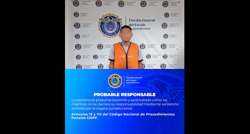 EN AGS VINCULAN A SUJETO QUE VIOLENTÓ A UNA MUJER DE AVANZADA EDAD