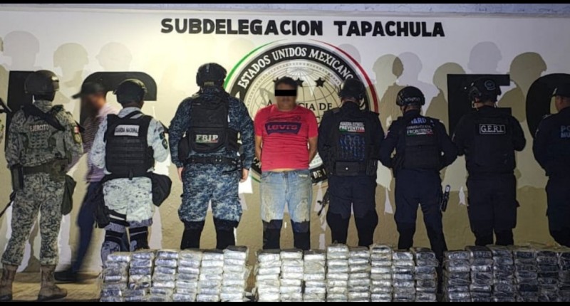 ASEGURAN MÁS DE 200 KILOS DE COCAÍNA ESCONDIDOS EN UNA CAMIONETA EN CHIAPAS: HAY UN DETENIDO