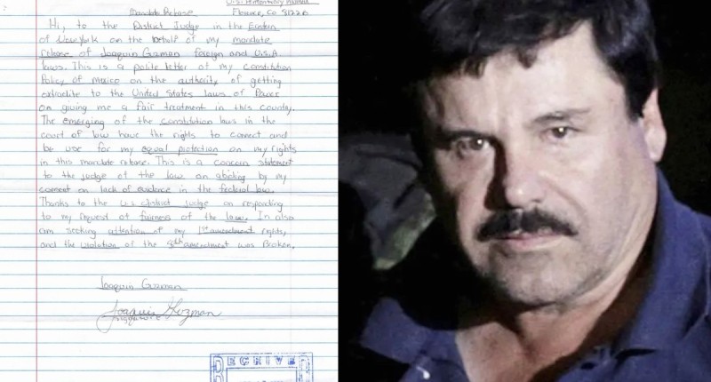 `EL CHAPO´ GUZMÁN ENVÍA CARTA AL JUEZ PARA PEDIR TRATO JUSTO EN PRISIÓN