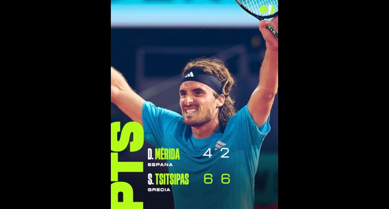 TSITSIPAS DERROTA A MÉRIDA Y AVANZA EN EL MADRID OPEN