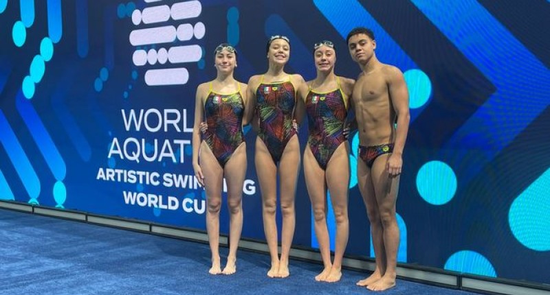 SELECCIÓN MEXICANA JUNIOR DE NATACIÓN ARTÍSTICA LLEGA A CHINA PARA LA COPA DEL MUNDO 