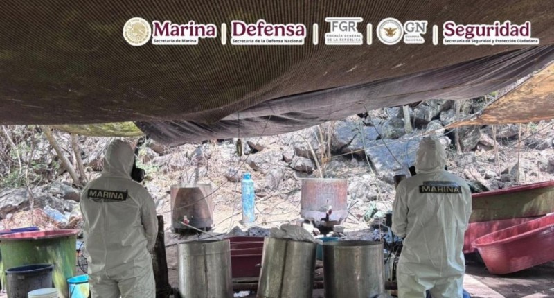 DESMANTELAN CINCO NARCOLABORATORIOS EN JALISCO, NAYARIT Y SINALOA
