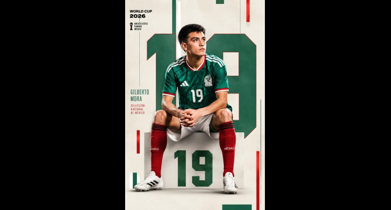 MEXICANO GILBERTO MORA SERÁ EL JUGADOR MÁS JOVEN DEL MUNDIAL