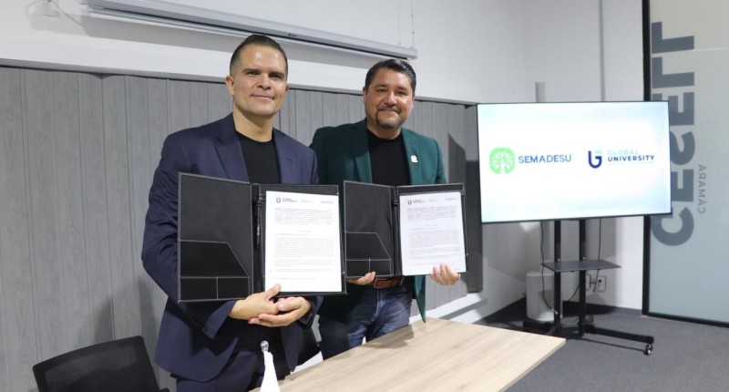 SEMADESU Y GLOBAL UNIVERSITY FIRMAN ACUERDO DE COLABORACIÓN EN FAVOR DEL MEDIO AMBIENTE