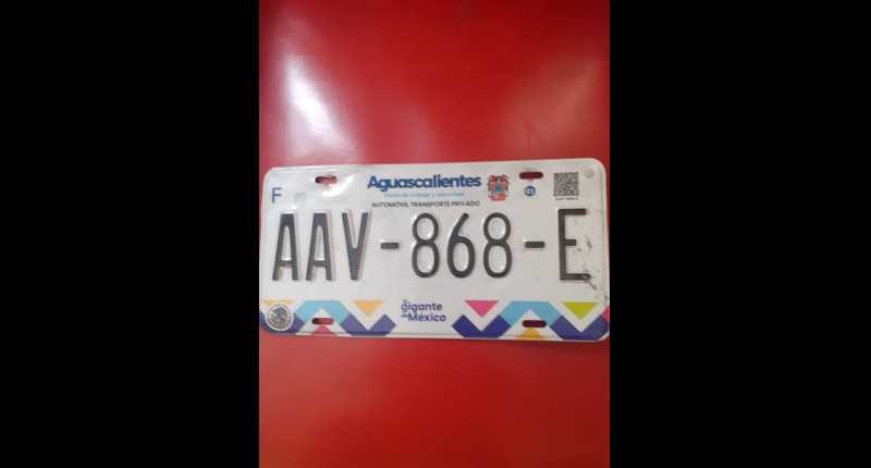 PLACA ENCONTRADA EN EL CÓBANO, AGUASCALIENTES