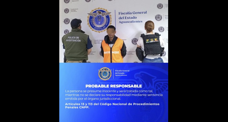 SUJETO BUSCADO POR AUTORIDADES DE ZACATECAS FUE DETENIDO EN AGUASCALIENTES 
