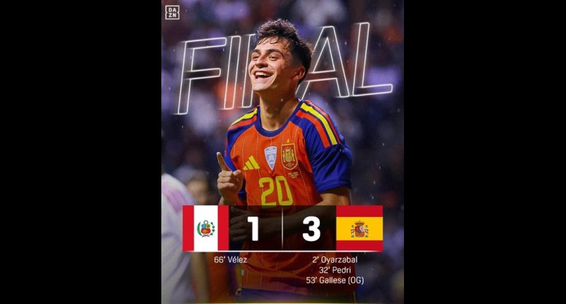 SELECCIÓN ESPAÑOLA CIERRA PREPARACIÓN RUMBO AL MUNDIAL DERROTANDO 3-1 A PERÚ EN PUEBLA