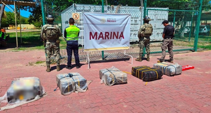 MARINA ASEGURA 270 KILOS DE COCA EN EL RECINTO PORTUARIO DE MANZANILLO, COLIMA
