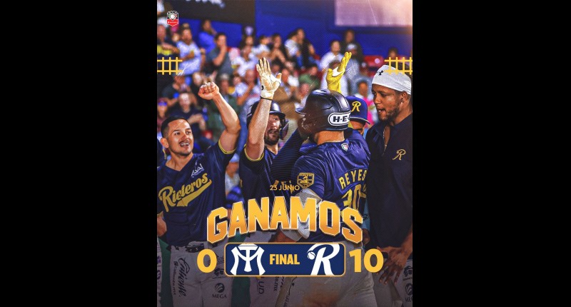 RIELEROS BLANQUEA 0-10 A SULTANES EN EL PRIMERO DE LA SERIE.