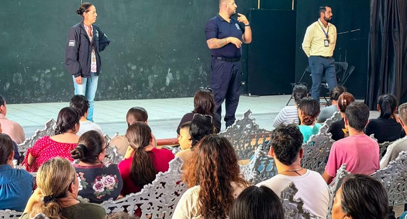 PREVENCIÓN DEL DELITO FORTALECE LA SEGURIDAD EN PLANTELES EDUCATIVAS EN CALVILLO CON EL,PROGRAMA `HAZLO,POR TU HIJO´
