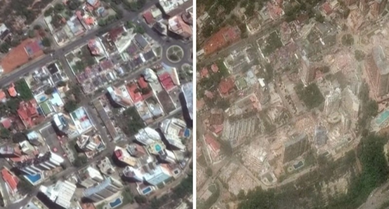 IMÁGENES AÉREAS MUESTRAN DEVASTACIÓN EN VENEZUELA TRAS TERREMOTOS
