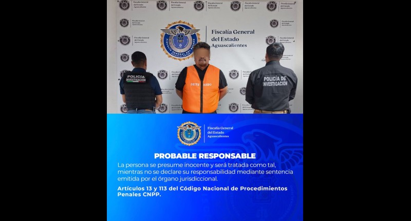 SUJETO BUSCADO EN ZACATECAS POR VIOLENCIA FAMILIAR FUE DETENIDO EN AGS