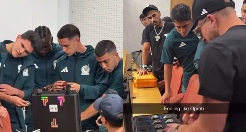 SELECCIONADOS DE MÉXICO RECIBEN DE REGALO LUJOSO RELOJ POR PARTE DEL INFLUENCER STEVE WILL DO IT