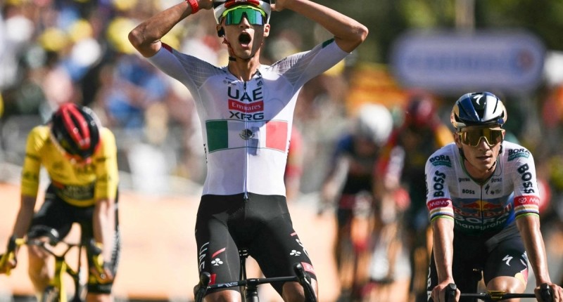 ISAAC DEL TORO GANA SEGUNDA ETAPA DEL TOUR DE FRANCIA