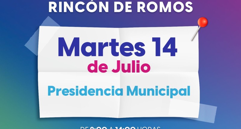 ESTE MARTES HABRÁ BRIGADA DE EMPLEO EN EL MUNICIPIO DE RINCÓN DE ROMOS,  AGS