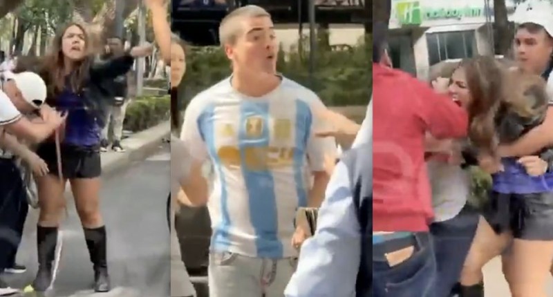 SE DESBORDÓ LA `PASIÓN Y AGUANTE´: MEXICANOS Y ARGENTINOS PROTAGONIZAN GOLPIZA Y CORRETIZA EN REFORMA, CDMX l VIDEO