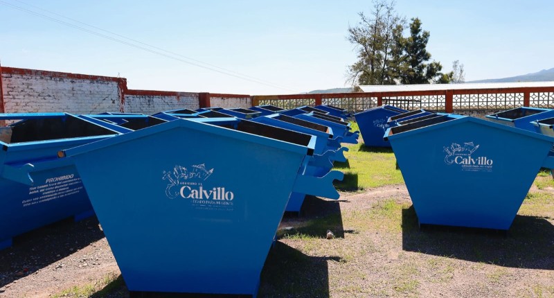 GOBIERNO DE CALVILLO ENTREGA NUEVOS CONTENEDORES DE BASURA 
