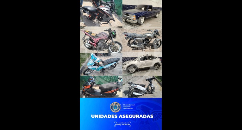 FISCALÍA GENERAL DEL ESTADO DE AGS REFUERZA ACCIONES PARA INHIBIR EL ROBO DE VEHÍCULOS EN AGUASCALIENTES Y LOGRA RECUPERAR UNIDADES