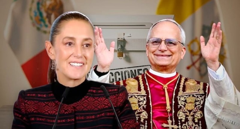 SHEINBAUM CONFIRMA QUE EL PAPA LEÓN XIV NO VISITARÁ MÉXICO DURANTE SU GIRA POR LATINOAMÉRICA 
