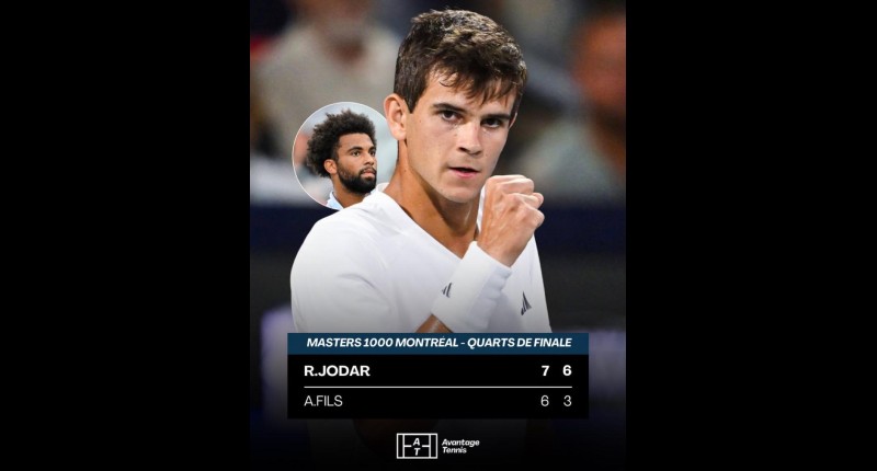 JÓDAR VENCE A FILS EN DOS SETS Y LLEGA POR PRIMERA VEZ A UNAS SEMIFINALES DE MASTERS 1000