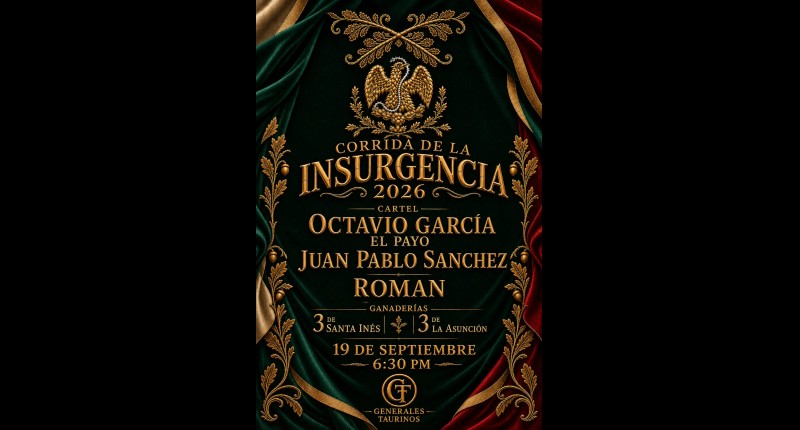 EL CARTEL DE LA CORRIDA DE LA INSURGENCIA 2026 EN AGS