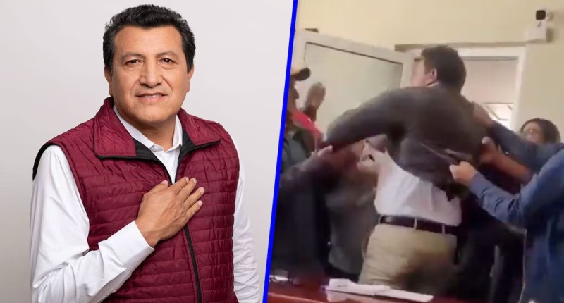 VIDEO | POBLADORES AGREDEN Y RETIENEN AL ALCALDE DE SAN SALVADOR, HIDALGO; MORENA CONDENA VIOLENCIA  
