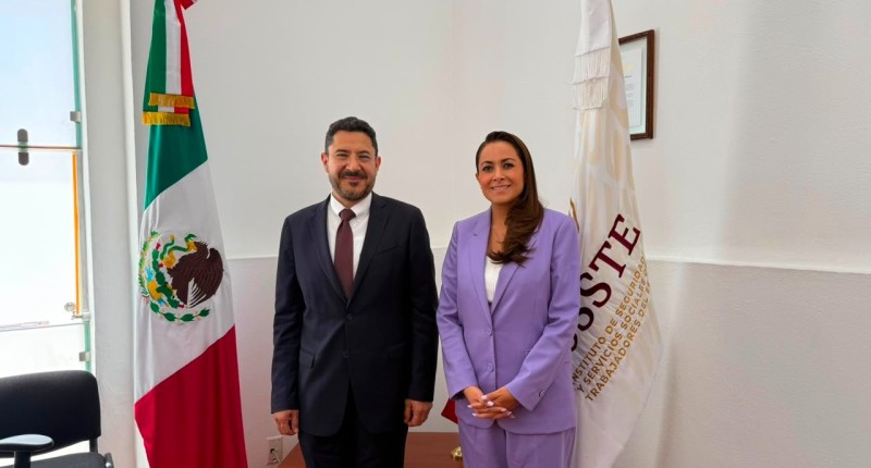 TERE JIMÉNEZ Y MARTÍ BATRES SUMAN ESFUERZOS PARA FORTALECER LA ATENCIÓN DEL ISSSTE EN AGUASCALIENTES