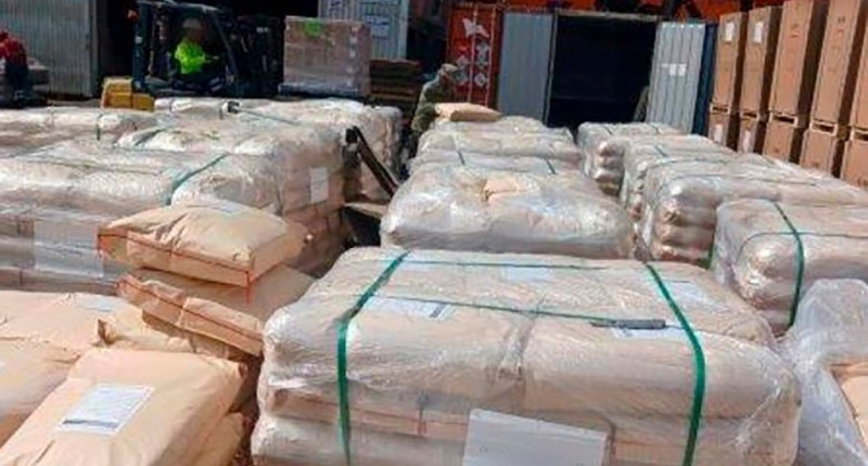 ASEGURAN MÁS DE 54 TONELADAS DE DEXTROSA ANHIDRA EN MANZANILLO; JOHNSON DESTACA OPERATIVO