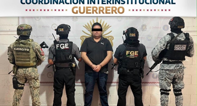 DETIENEN AL PRESUNTO HOMICIDA DE UN ELEMENTO DE LA GUARDIA NACIONAL Y OTRAS TRES PERSONAS EN GUERRERO; ES COMISARIO MUNICIPAL