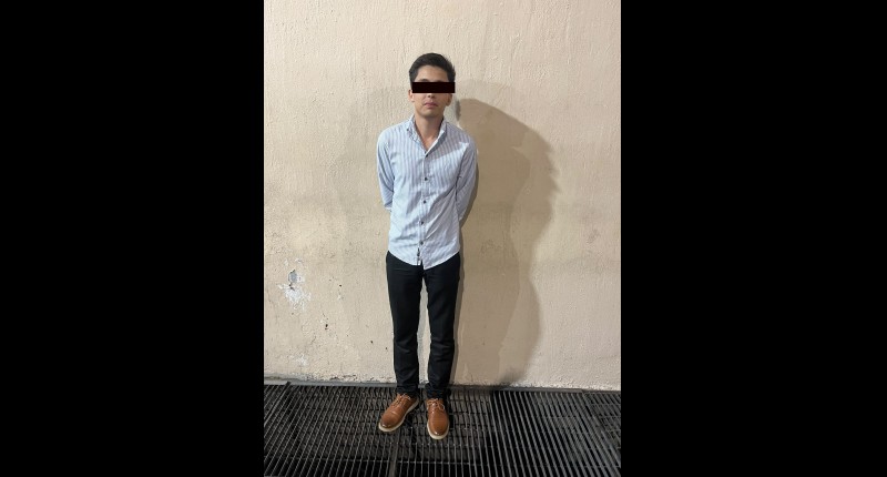 SOLITO SE DELATÓ AL VER POLICÍAS SUJETO BUSCADO POR LESIONES DOLOSAS 