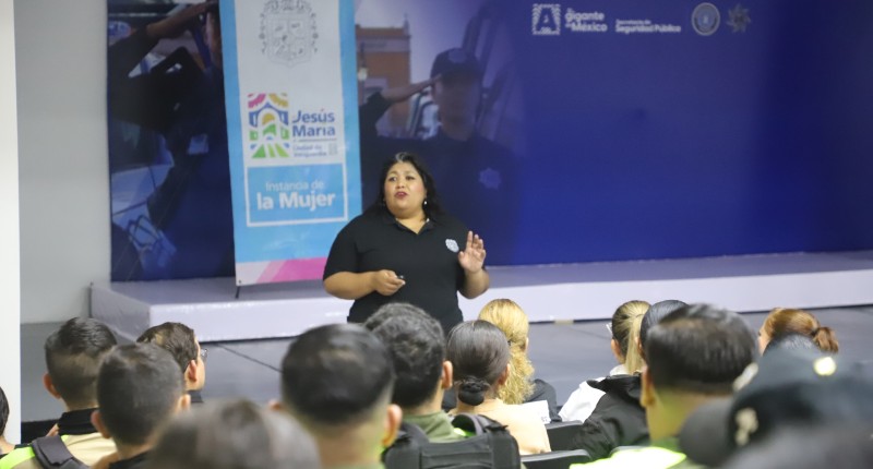 CAPACITAN A LA GUARDIA CIVIL DE JESÚS MARÍA, AGS, PARA BRINDAR UNA ATENCIÓN MÁS HUMANA Y EFECTIVA ANTE CASOS DE VIOLENCIA
