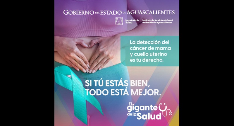 85 CENTROS DE SALUD DE AGS OFRECEN PRUEBAS DE DETECCIÓN DE CÁNCER CERVICOUTERINO 