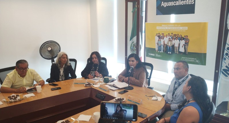 PRESENTÓ EL INEGI RESULTADOS DE LA ENCUESTA INTERCENSAL 2025; EN AGS HAY MILLÓN Y MEDIO DE HABITANTES