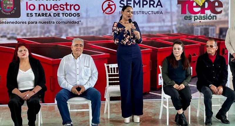 TEPEZALÁ RECIBE 10 CONTENEDORES GRACIAS AL TRABAJO EN EQUIPO CON SEMPRA INFRAESTRUCTURA