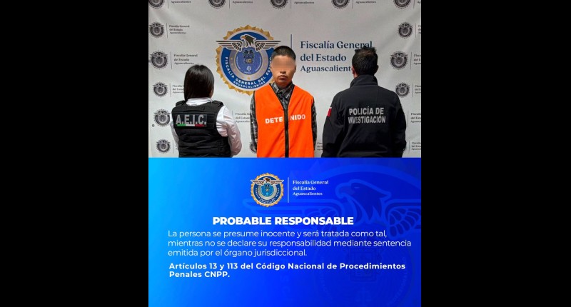 DETIENEN EN AGS A SUJETO BUSCADO EN ZACATECAS POR DELITOS CONTRA LA SALUD