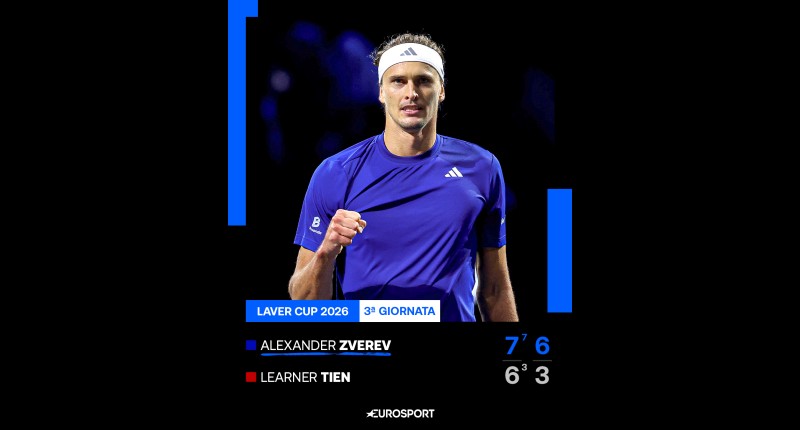 ALEXANDER ZVEREV SELLA LA VICTORIA MATEMÁTICA Y EUROPA RECUPERA EL TRONO DE LA LAVER CUP