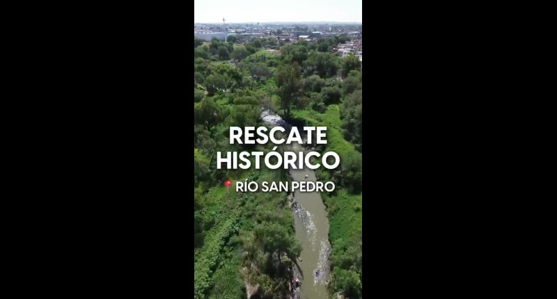 GOBIERNO DE TERE JIMÉNEZ TRABAJA EN EL RESCATE HISTÓRICO DEL RÍO SAN PEDRO | VIDEO 