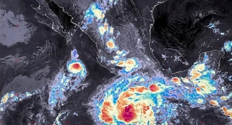 HURACÁN TRUDY SE INTENSIFICA A CATEGORÍA 3; PROVOCARÁ LLUVIAS INTENSAS EN GUERRERO Y OAXACA