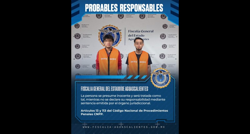 VINCULAN A PROCESO A DOS SUJETOS POR ROBO CALIFICADO A JOYERÍA EN RINCÓN DE ROMOS