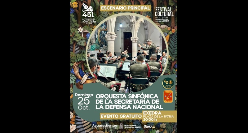 UNA NOCHE EN LA QUE LA MÚSICA LLENARÁ DE EMOCIÓN EL CORAZÓN DE AGUASCALIENTES